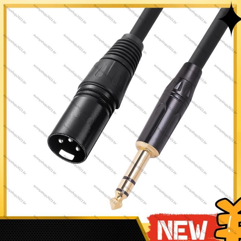 [Best S] 6.35 Mm 1/4 Polegada Macho Para XLR Cabo De Microfone Estéreo De Áudio-De Alto-Falante Balanceado