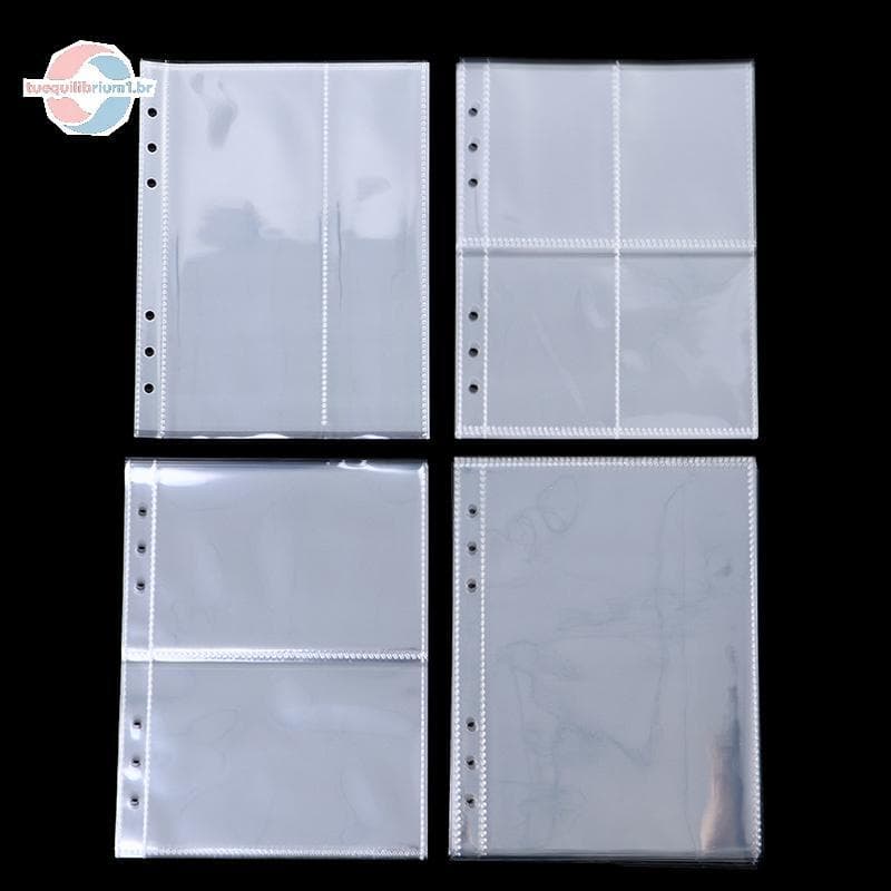 tue 10 Peças Álbum De Fotos De Plástico Transparente Padrão A5 Fichário Mangas De Recarga BR