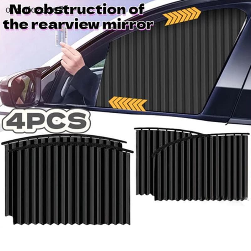 ONS Cortinas De Carro Com Isolamento Térmico , Conjunto De 4 Peças , Guarda-Sol Retrátil Universal , Anti UV Para Unidad