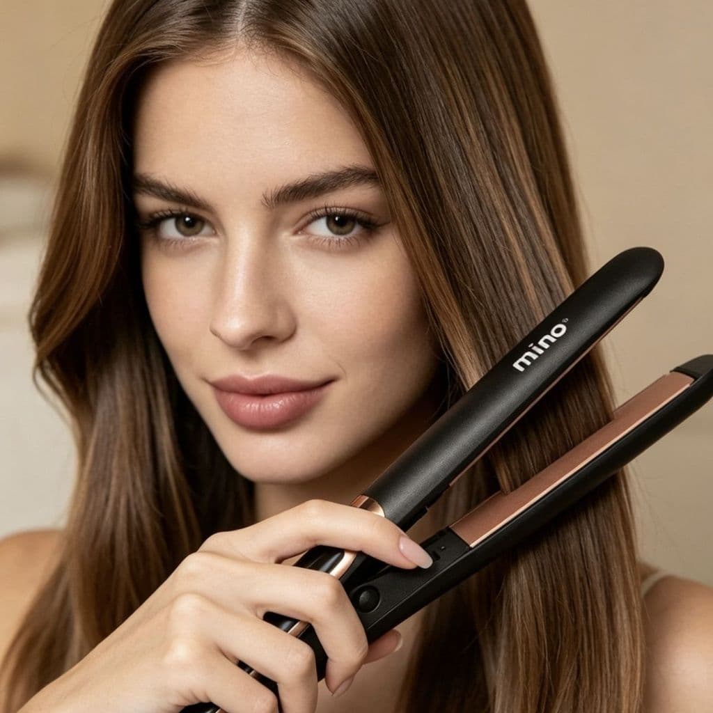 Tala com Display LCD, ondulação reta, fivela interna, uso duplo, não machuca o cabelo encaracolado ondulado, endireitar