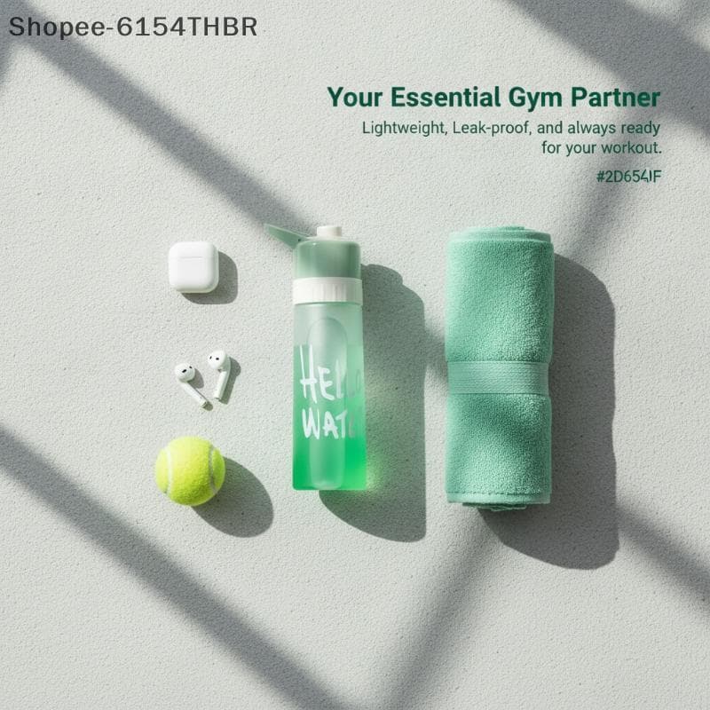 [RG] Garrafa De Água Portátil 650ML Gradiente Fosco Grande Capacidade Inquebrável Para Escalada , Corrida , Esportes Ao