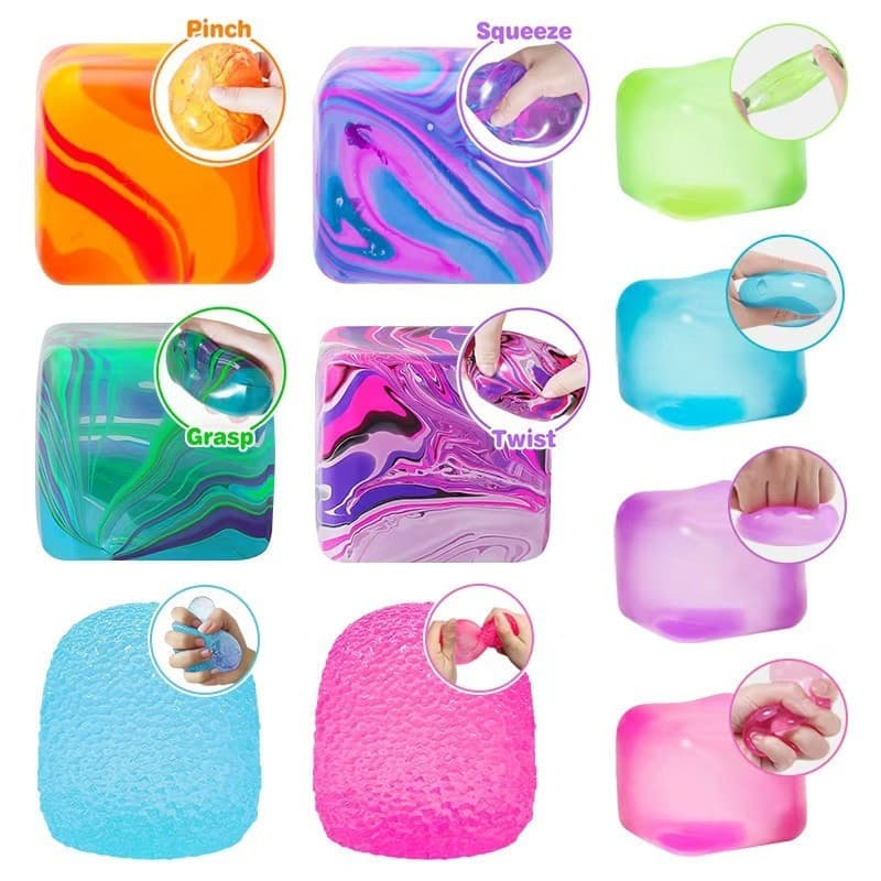 Needoh Nice Cube Super Dream Toy Sólido Squeeze Fluid Squeeze Music Symphony Brinquedo de descompressão