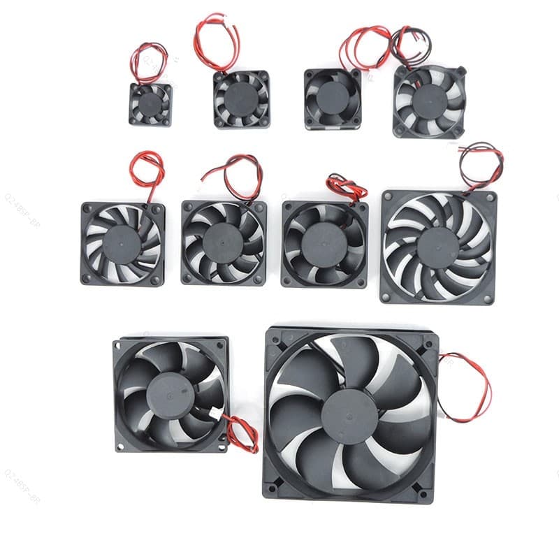 Ventilador Refrigerador DC Sem Escova , 2 Pinos , 30mm , 40mm , 50mm , 6010 , 6cm , 80mm , 120mm , Para Computador , PC
