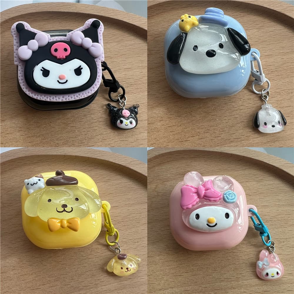 Capa protetora para fones de ouvido Sanrio para Samsung Galaxy Buds Live/Pro/2/Buds2, com o logotipo Kerying PYYC.