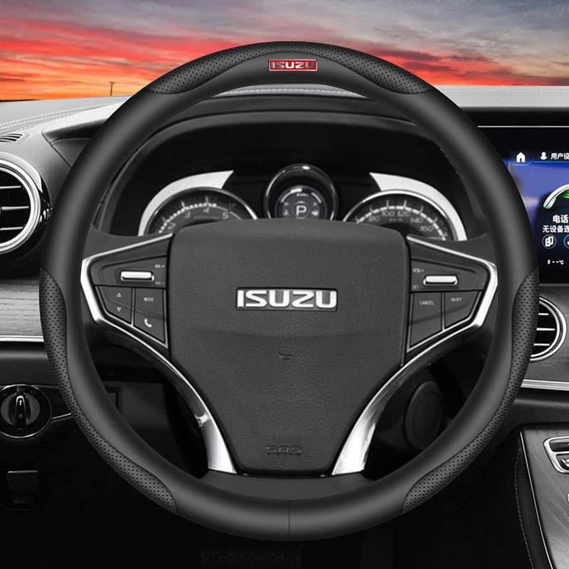 NOVO item Capa de Volante de Carro para Isuzu Crosswind Mux D Max Alterra Hilander Sportivo Capa de volante em couro per