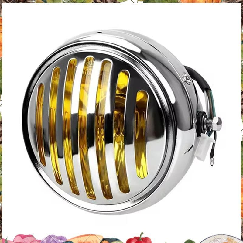 Modificado Retro Universal Motocicleta 12V Preto Para Gn125/Cg125 Farol