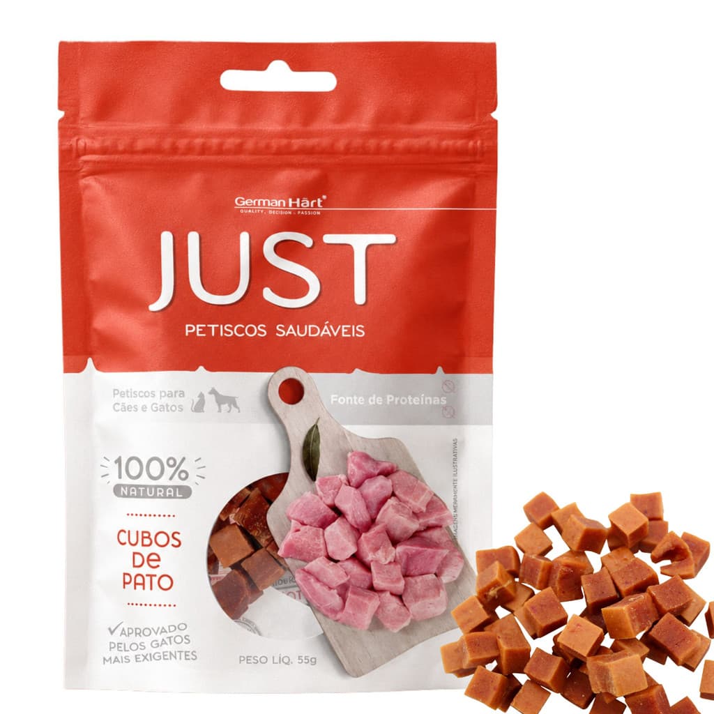 Petisco Natural Just Espirais Pato para Cães 75g