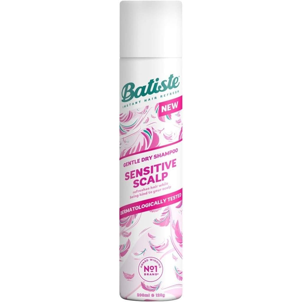 Batiste Shampoo Seco para Couro Cabeludo Sensível, Levemente Perfumado, Dermatologicamente Testado, Suave para o Couro C