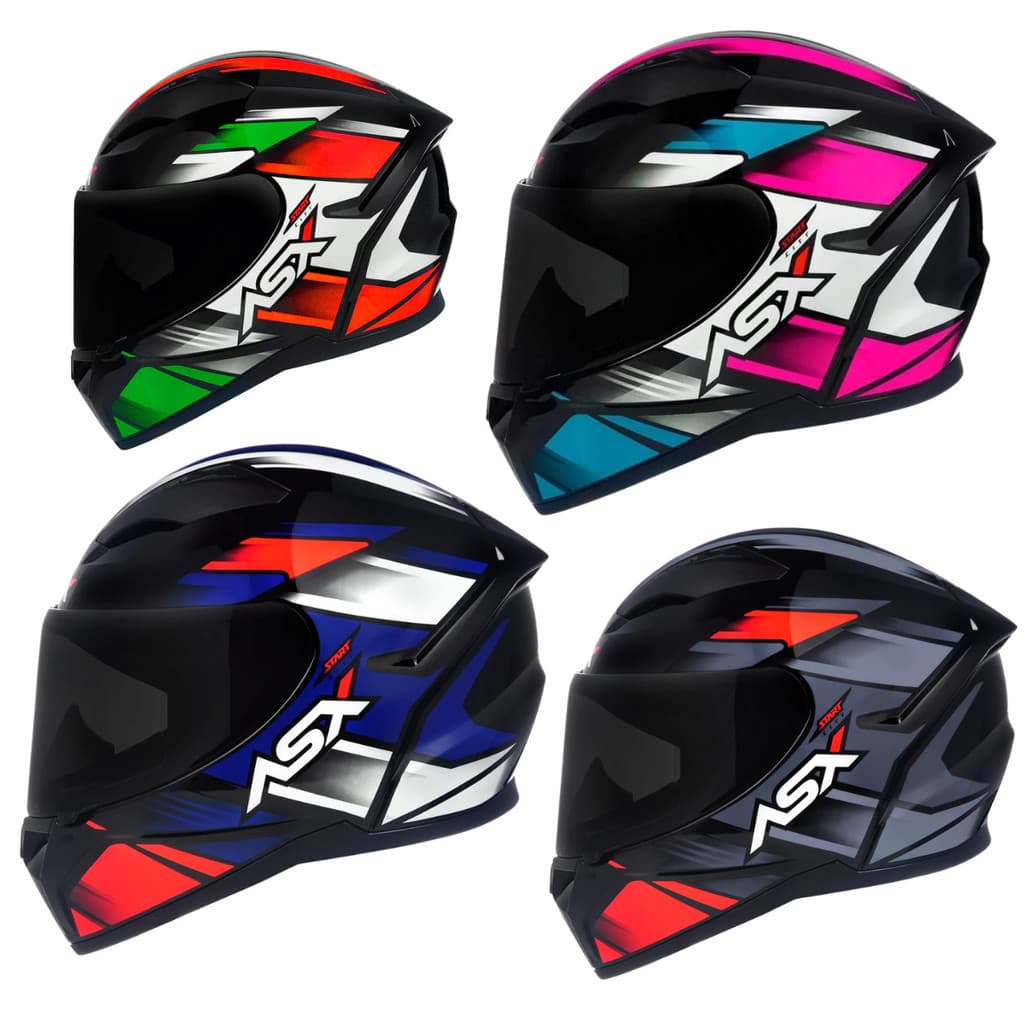 Capacete Fechado ASX City Start Moto Esportivo Conforto Proteção
