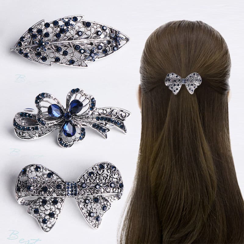 Coreano coreano grampo de cabelo cocar feminino adulto cabeça traseira strass rabo de cavalo elegante primavera clipe cr