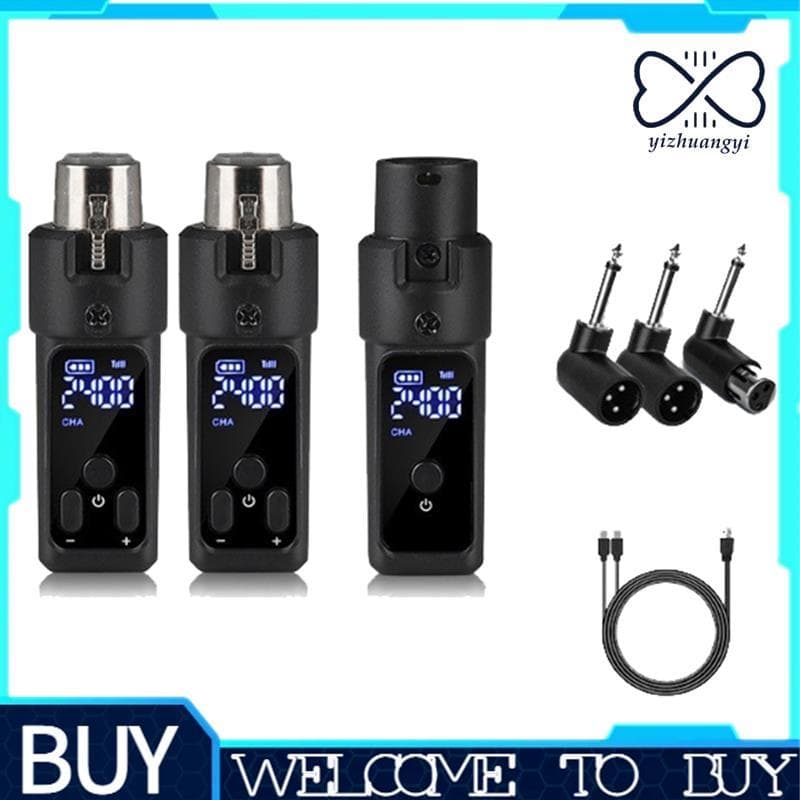Novo Sistema Adaptador XLR 2.4G Receptor Transmissor De Microfone Sem Fio Adequado Para Dinâmico Guitarra Misturador De