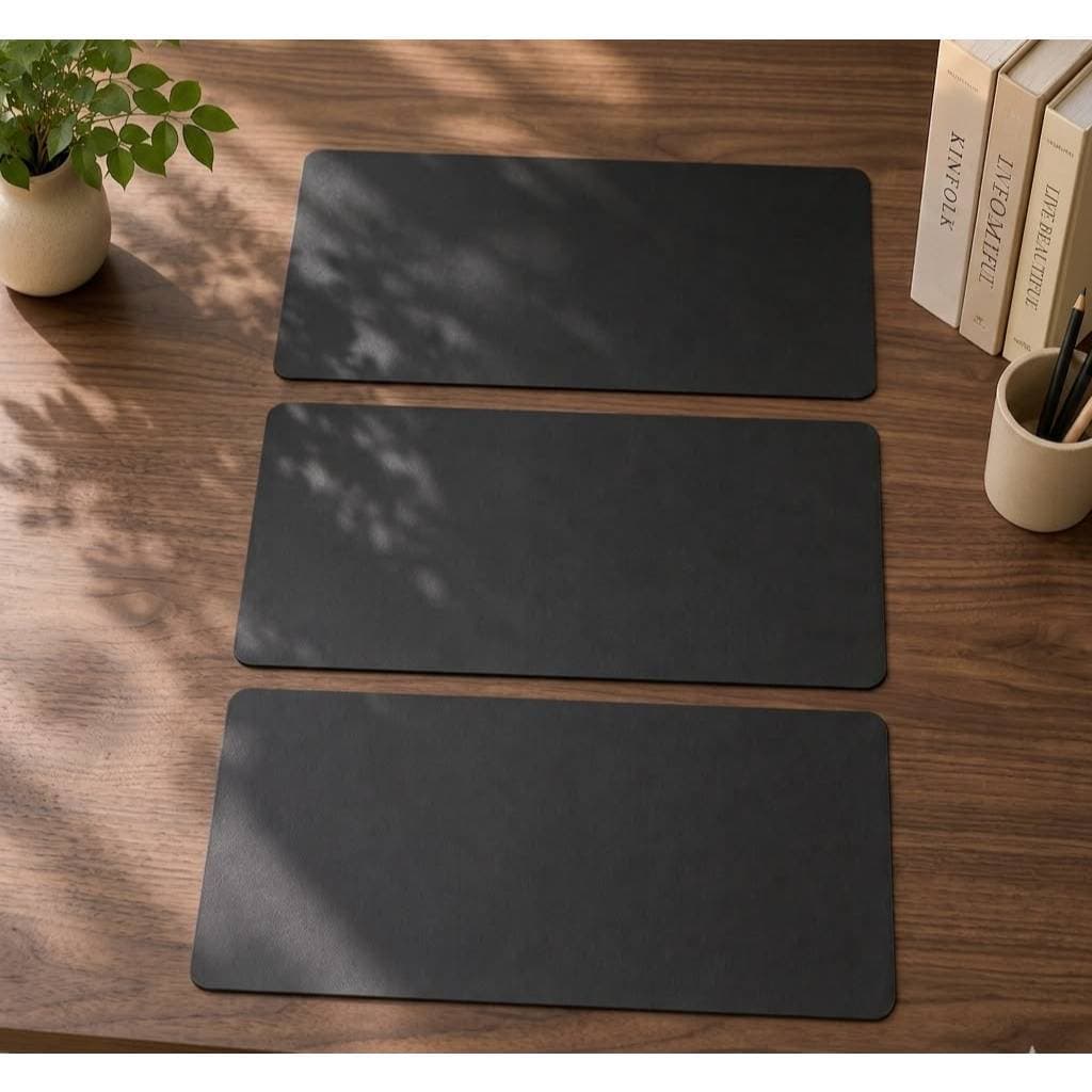Kit Desk Pad Minimalista Base para Teclado Mouse e Notebook XXL Protetor para Mesa Base de Trabalho