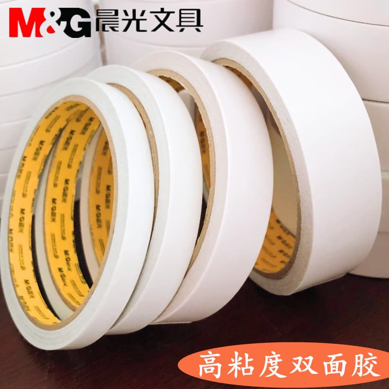 Chenguang Fita Dupla Face 9/12/24mm Papel Pegajoso Dupla Face Papel de Algodão Fita Dupla Face Fita Artesanal Super Fort