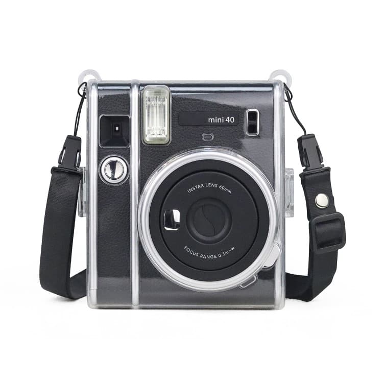 Estoque Pronto Capa Protetora De Cristal Com Alça Para FUJIFILM Instax mini 40/7 +