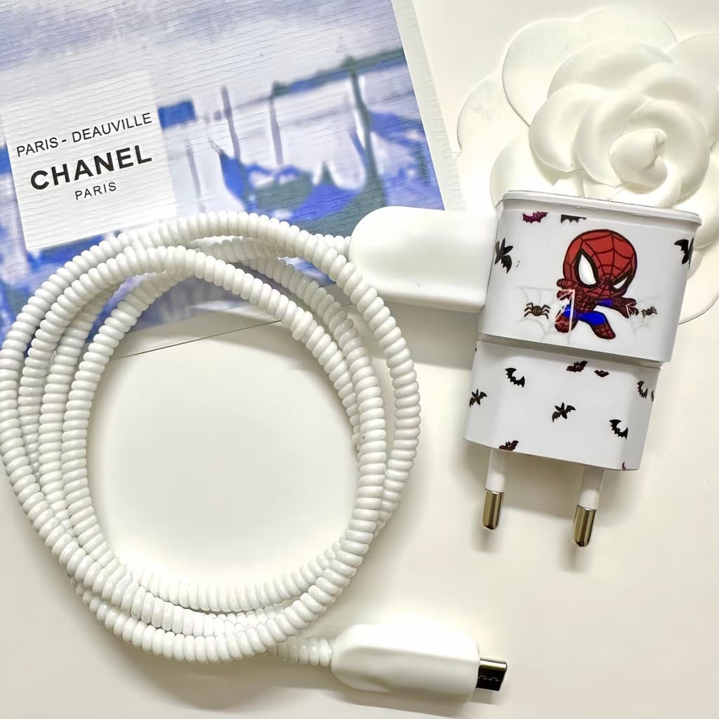 Adesivo De Proteção Do Carregador Samsung 15W 4 Em 1-À Prova D'água E Resistente Ao Desgaste-7