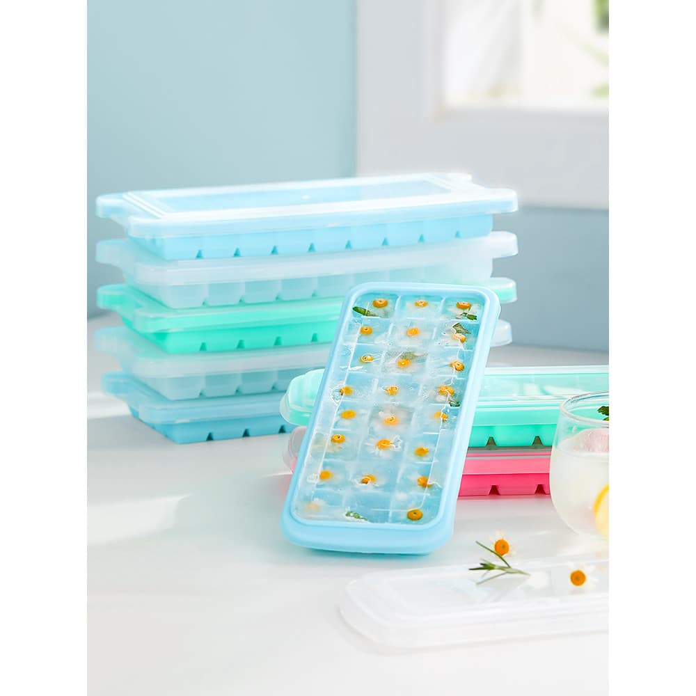 Molde de cubo de congelado, molde de gelo, caixa de cubo de gelo, bandeja de gelo, suplemento alimentar para bebê,