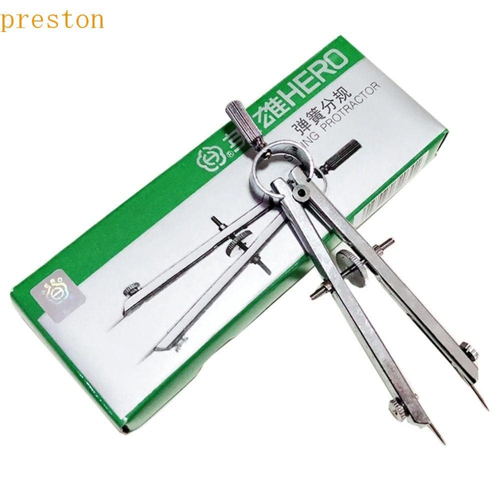 PRESTON Matemática Bússola Metal Alta Precisão Papelaria Geometria Material Escolar Profissional Transferidor