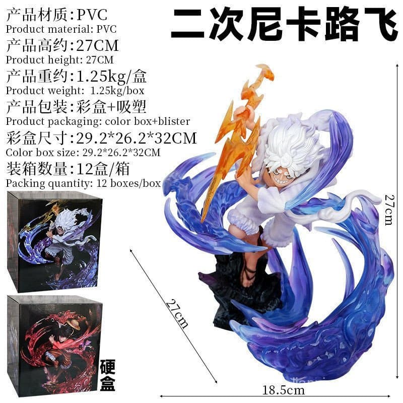 Figura One Piece Nikka Sakura Luffy Edição Premium GK Modelo de Figura de Anime Ornamento Brinquedo