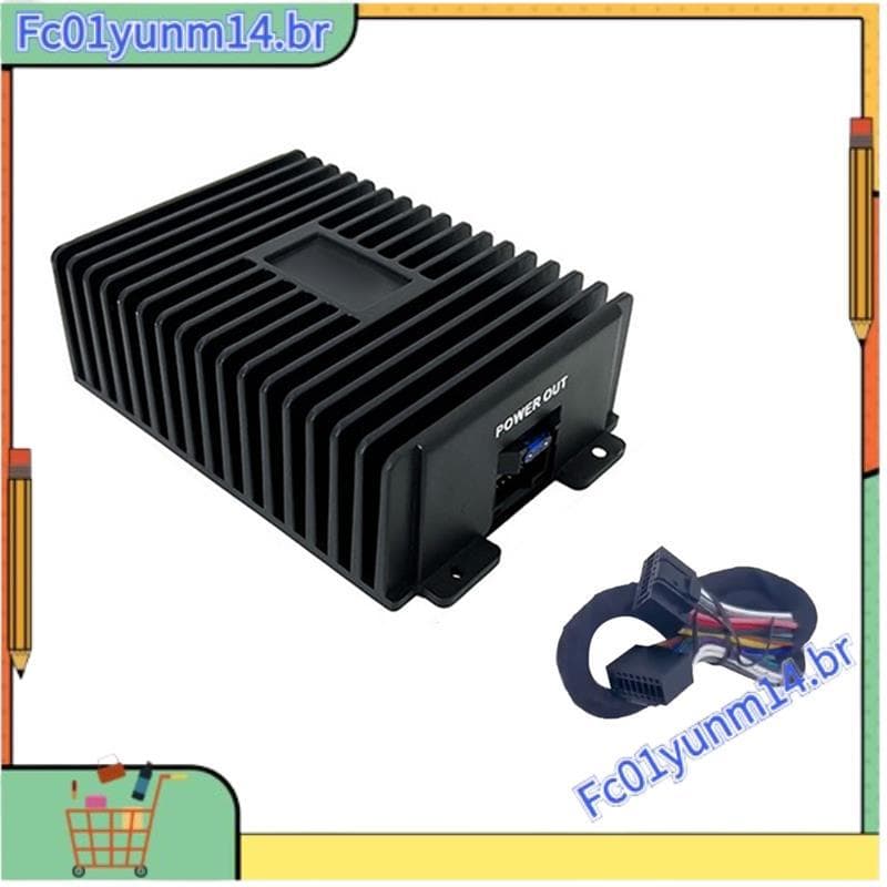 Hi-Fi Audio Booster Processador De Som Digital Amplificador DSP Para Carro 80W Alto-Falante Android Subwoofer Rádio