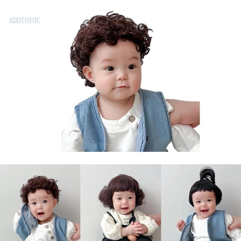 Time Moda Bonito Headwear 1-3 Anos Crianças Peruca Acessórios Para O Cabelo Fotografia Adereços Adorável Bebê Meninas En