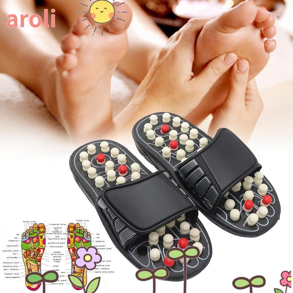 AROLI Massageador De Pés Reduz Rigidez De Tensão Massagem Sapatos Presentes De Relaxamento Aumentam Chinelos De Circulaç