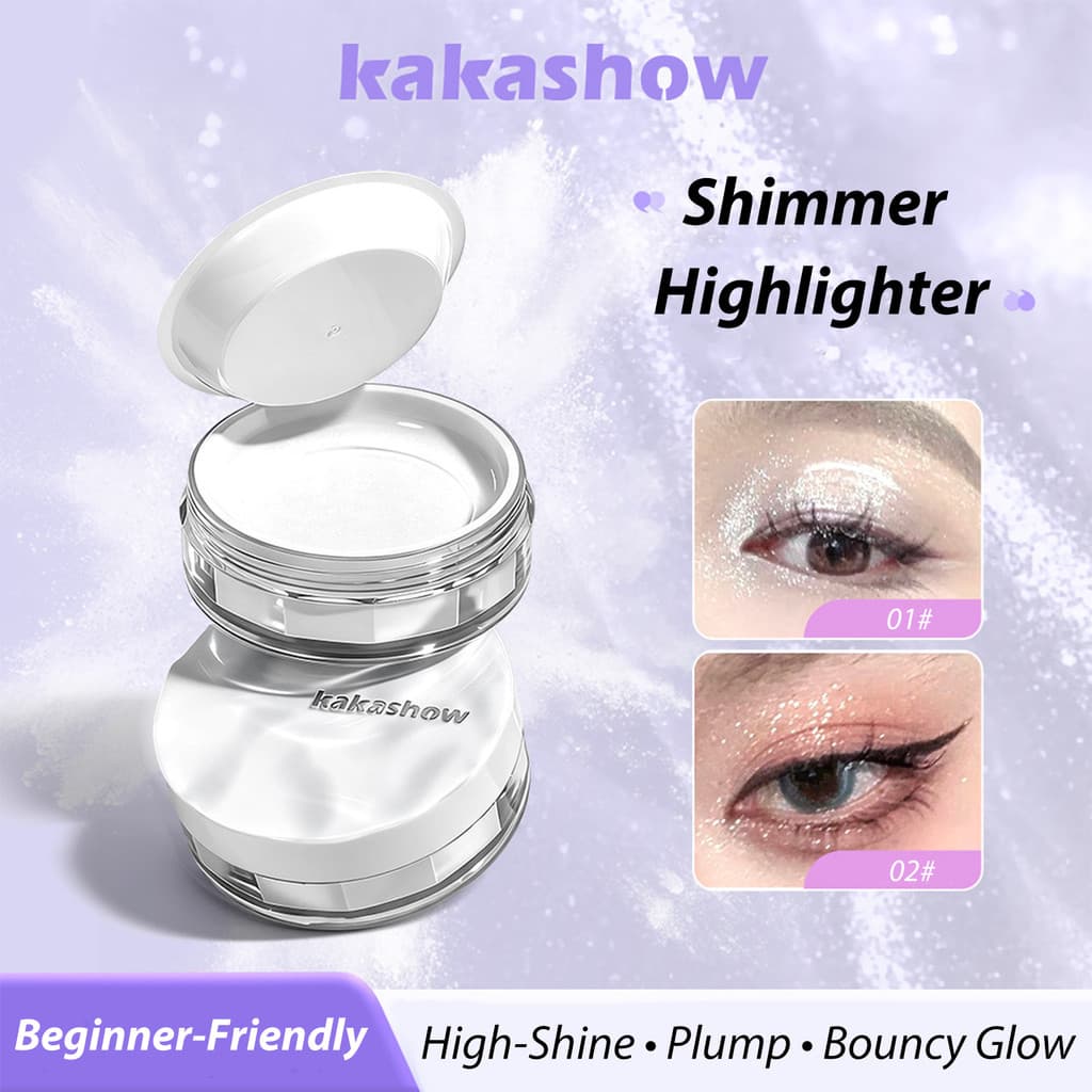 kakashow Marcador Translúcido Brilhante Reutilizável Puff Body Glitter De Longa Duração À Prova D'água Iluminador De Nar