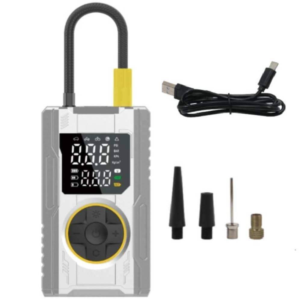 Mini Compressor de Ar portátil digital 150 PSI com LED e Power Bank - BOM-8924 - Bomvink