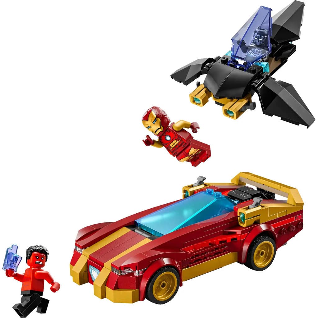 Lego Carro Homem De Ferro Pantera Negra Hulk Vermelho 76310