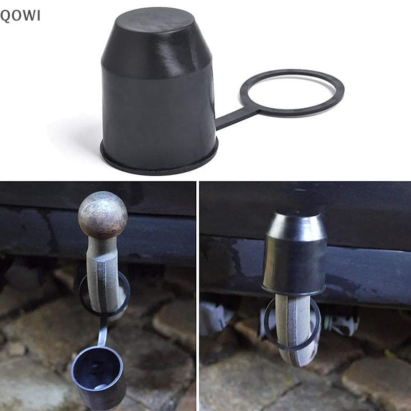 qo 1PC Tampa Durável Engate De Reboque Caravana Do Carro Bola Capa Protetora Universal 54mm Barra Automática Acessórios