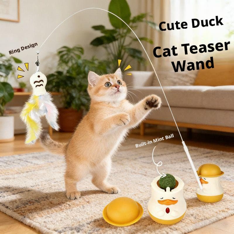 Novo estilo!Grab] Brinquedo para gatos multifuncional, vara para provocar gatos, haste longa, tipo sugador de penas, bol