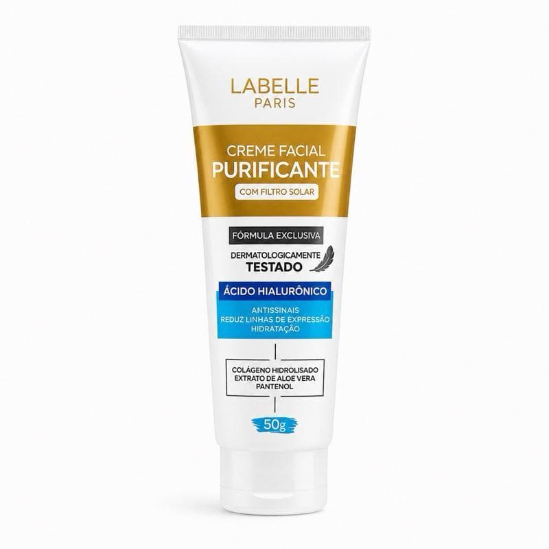 Creme Facial Purificante com Ácido Hialurônico 50g | LaBelle Paris