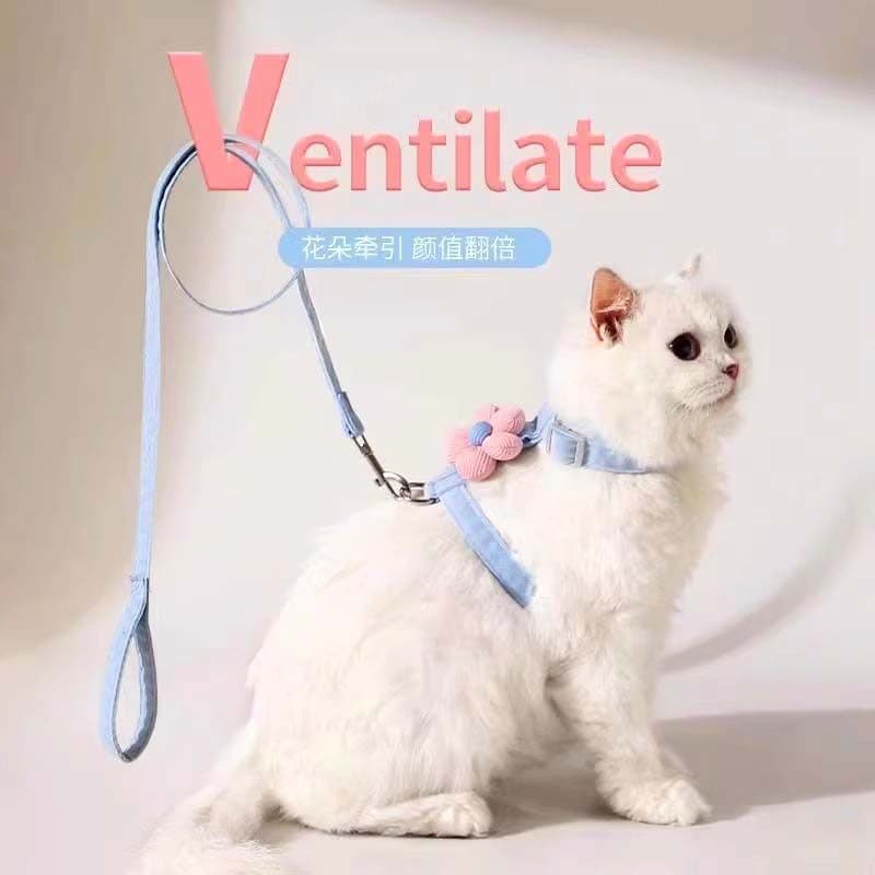 Corda de tração para gatos, Anti-quebra, gatinho, passeio, gato, pescoço escorregadio, especial, em forma de I, alça aju