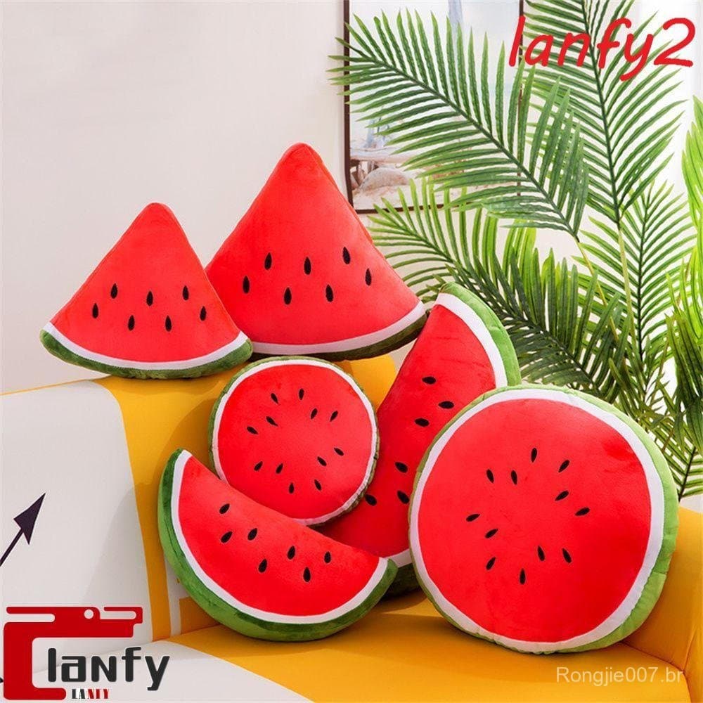 LANFY Melancia Brinquedos De Pelúcia Travesseiro Macio Decoração Para Casa Bonito Cama De Natal Sofá Brinquedo