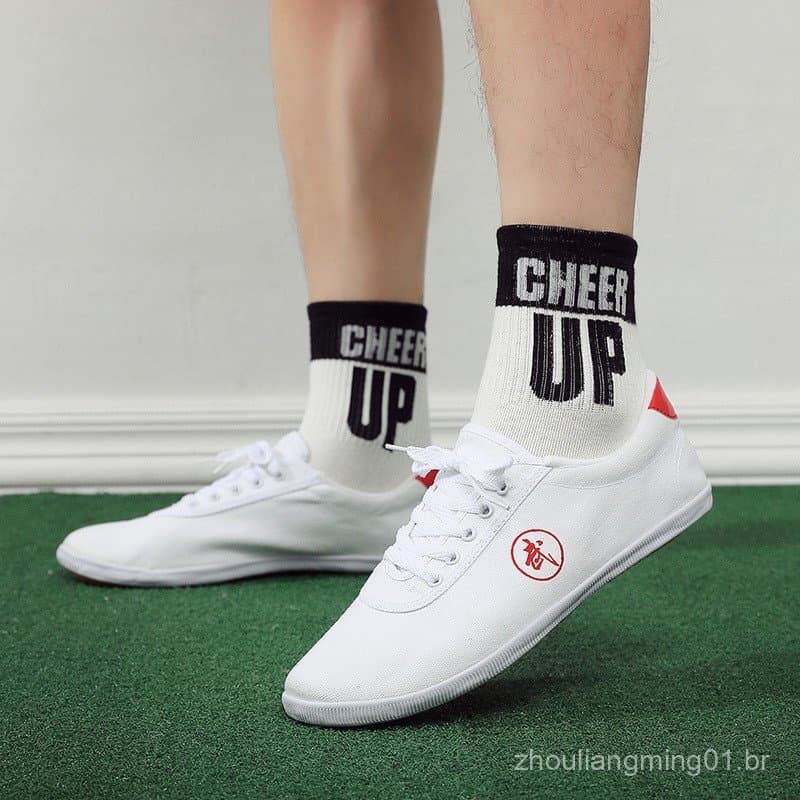 Sapatos de artes marciais Shuangxing Bate, calçados esportivos masculinos e femininos, sapatos de lona antiderrapantes c