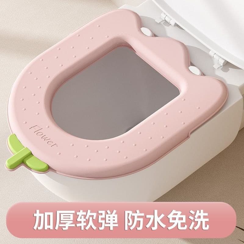 Almofada de assento de vaso sanitário repelente de água de EVA, capa de assento de vaso sanitário quatro estações, adequ