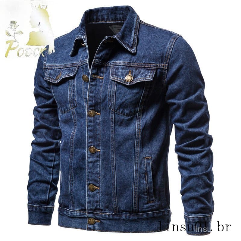 Nova primavera outono inverno camisa jeans masculina jaqueta japonesa Casual juventude Popular Workwear denim jaqueta ro