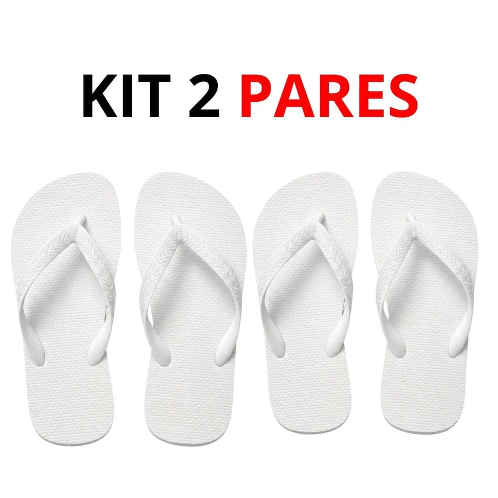 Kit 2 Chinelos Masculino Juvenil Feminino de dedo