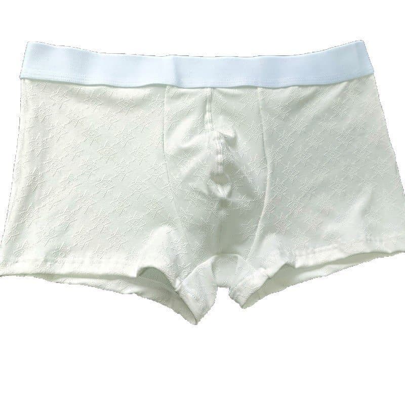 Roupa íntima masculina estrela Jacquard moda confortável Boxer masculino