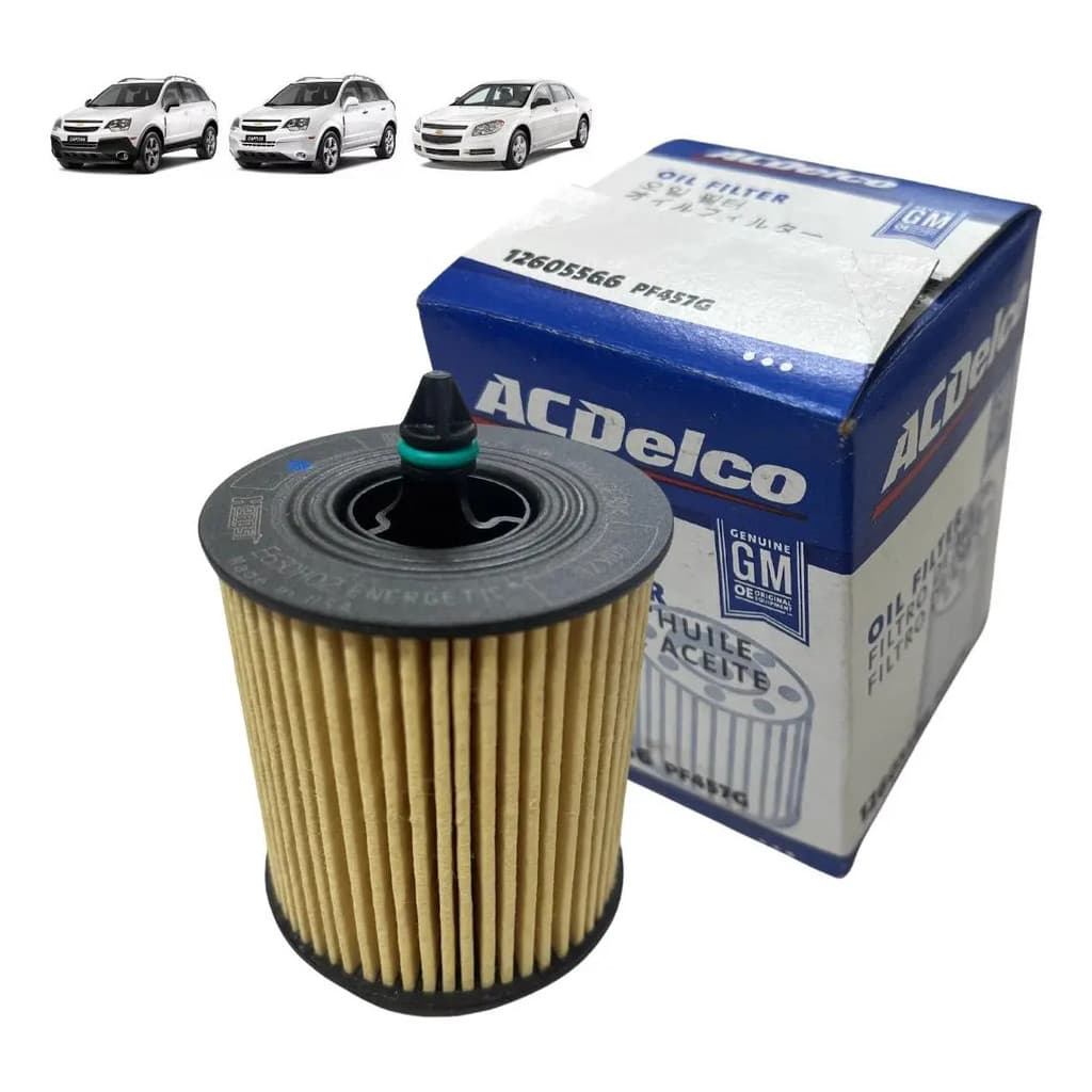 Filtro De Óleo Motor Chevrolet Captiva Malibu 2.4 16v Original GM
