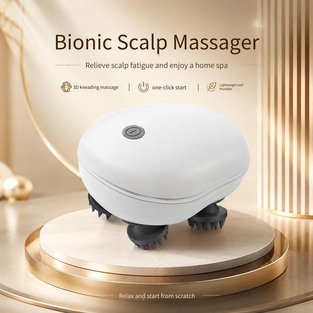 [Super confortável] Massageador de cabeça para aliviar a ansiedade Instrumento automático de massagem para couro cabelud