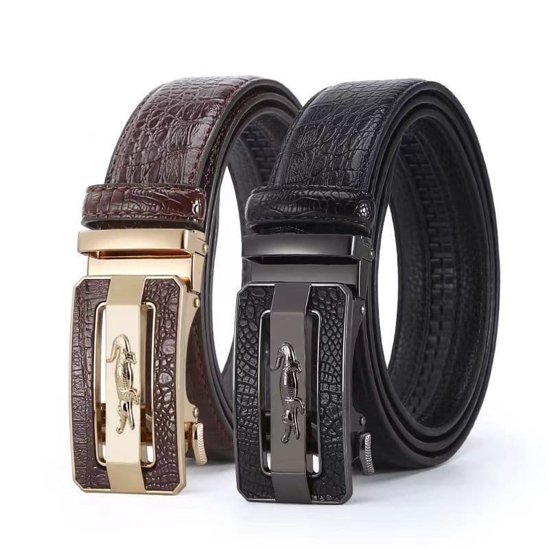 Cinto jacaré masculino negócios moda cinto automático High-End Casual cinto calças cinto 26.8.23