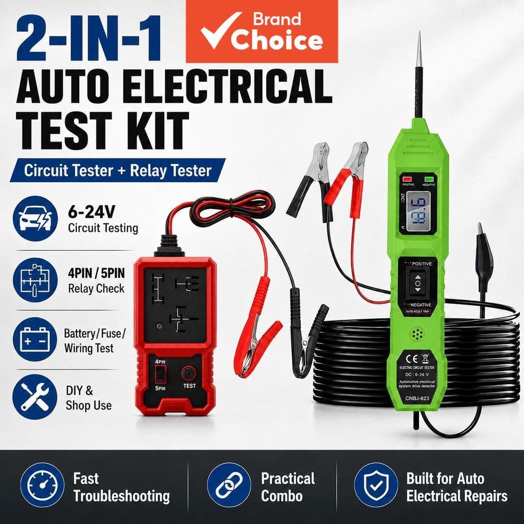 Kit Testador Elétrico Automotivo , De Sonda De Tensão LCD , 12v , Analisador De Relé De Carro , Ferramenta De Diagnóstic
