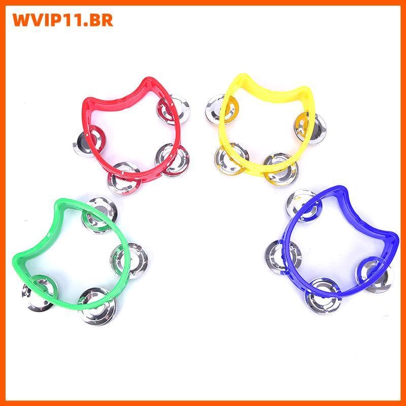 WVIP Pandeiro Portátil De Metal Com Sino De Percussão De Plástico Para Brinquedo De Jogo Infantil De Festa KTV BR