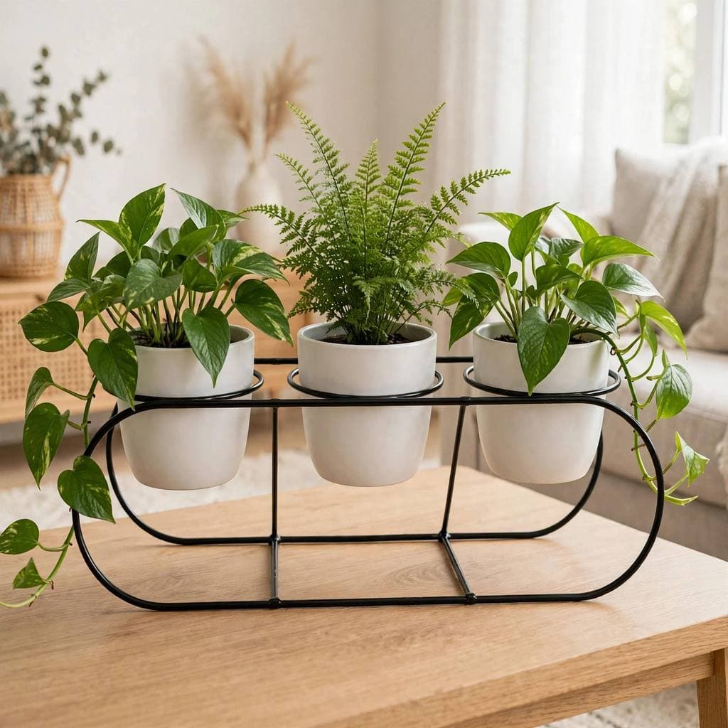 Kit 3 Suportes Para Vaso de Plantas | Decoração de Ambiente | Ferro Aramado
