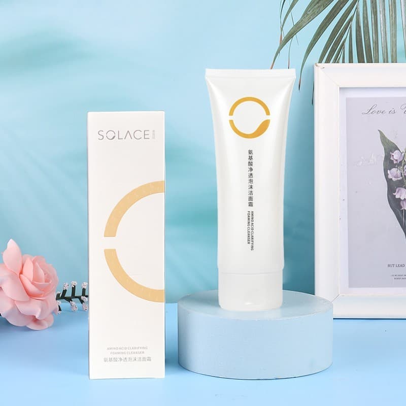 Suliansi Aminoácido Espuma de Limpeza Creme de Limpeza Limpador Facial Limpeza Refrescante Amigável à Pele Não Apertado