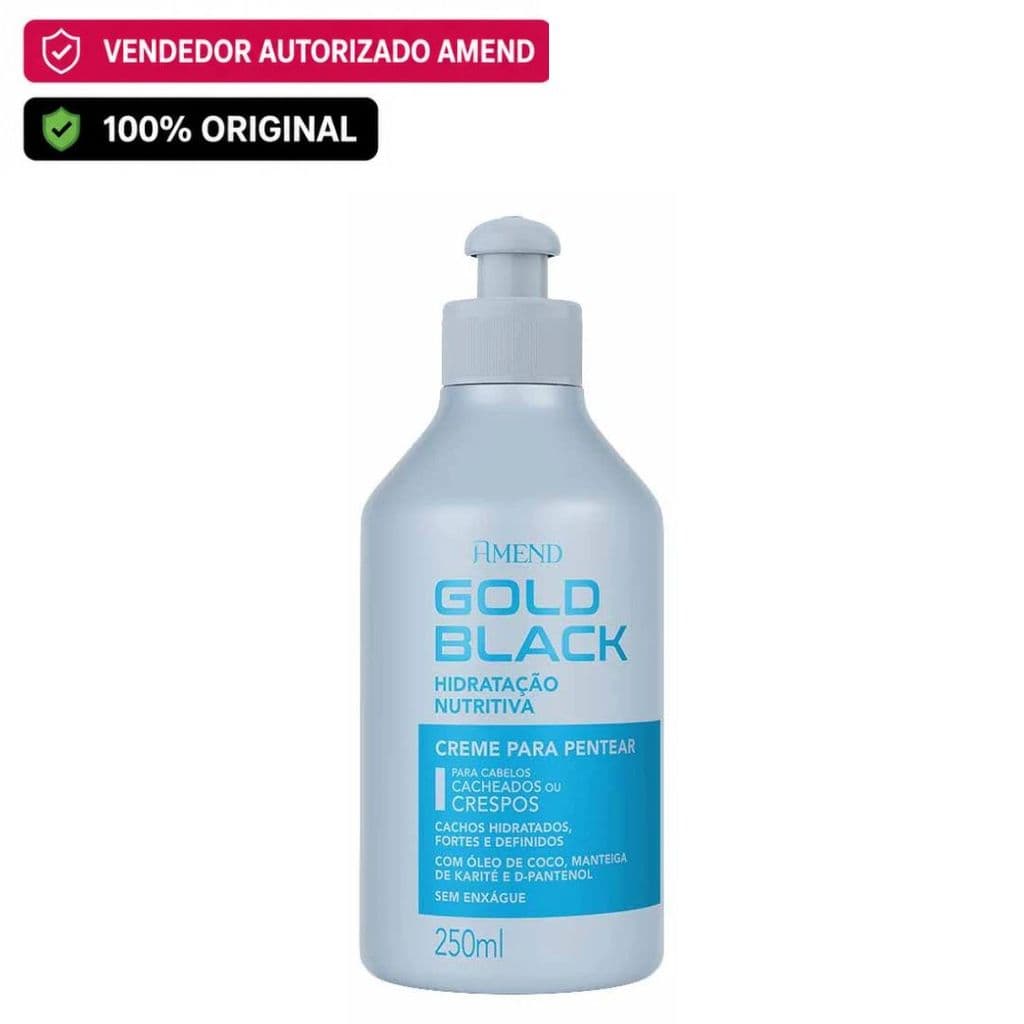 Amend Gold Black Hidratação Nutritiva Creme de Pentear