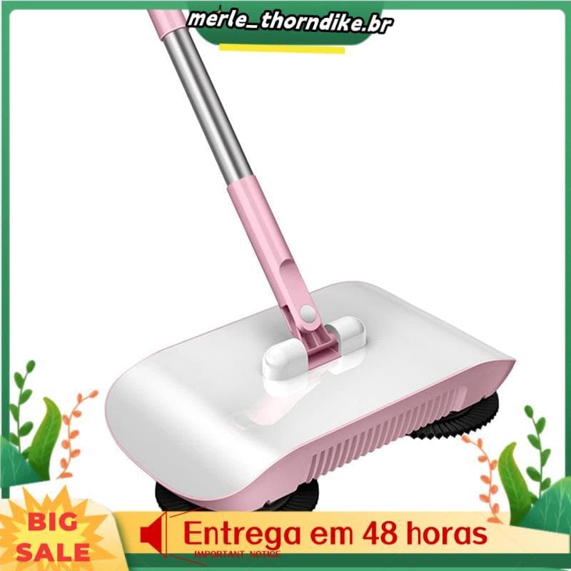 Vassoura Manual , Varredora De Piso Não Elétrica Tipo Push , Varredor De Carpetes E Pisos 2 Em 1