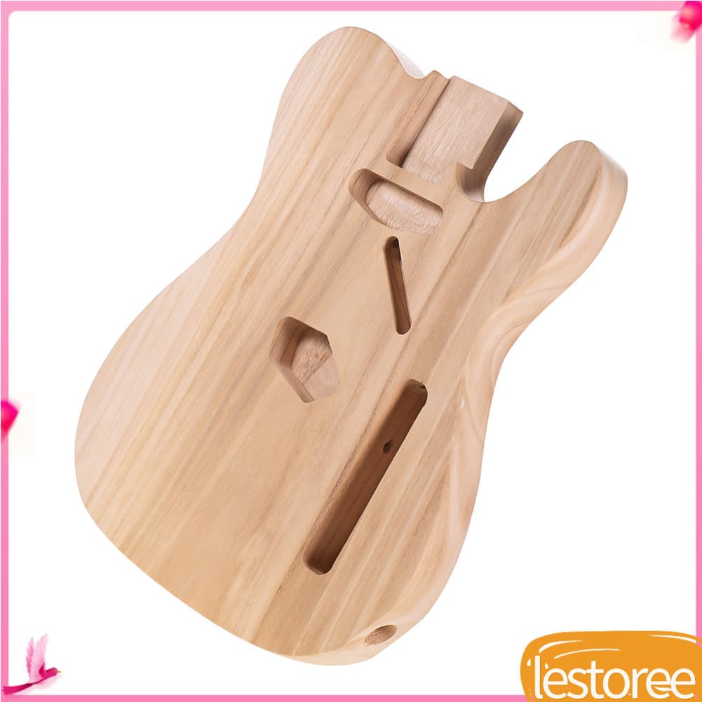 lestoree.br Ejoyous Corpo de guitarra elétrica inacabado T02 Sycamore Wood Blank para guitarras Peças de reposição DIY