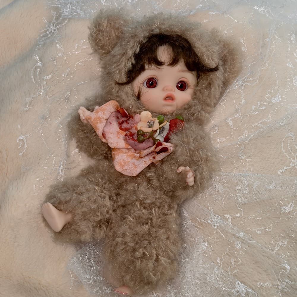 2026 Cloveray25cm boneca de vinil de pelúcia boneca brinquedos da moda presentes vestir-se jogar casa Mini