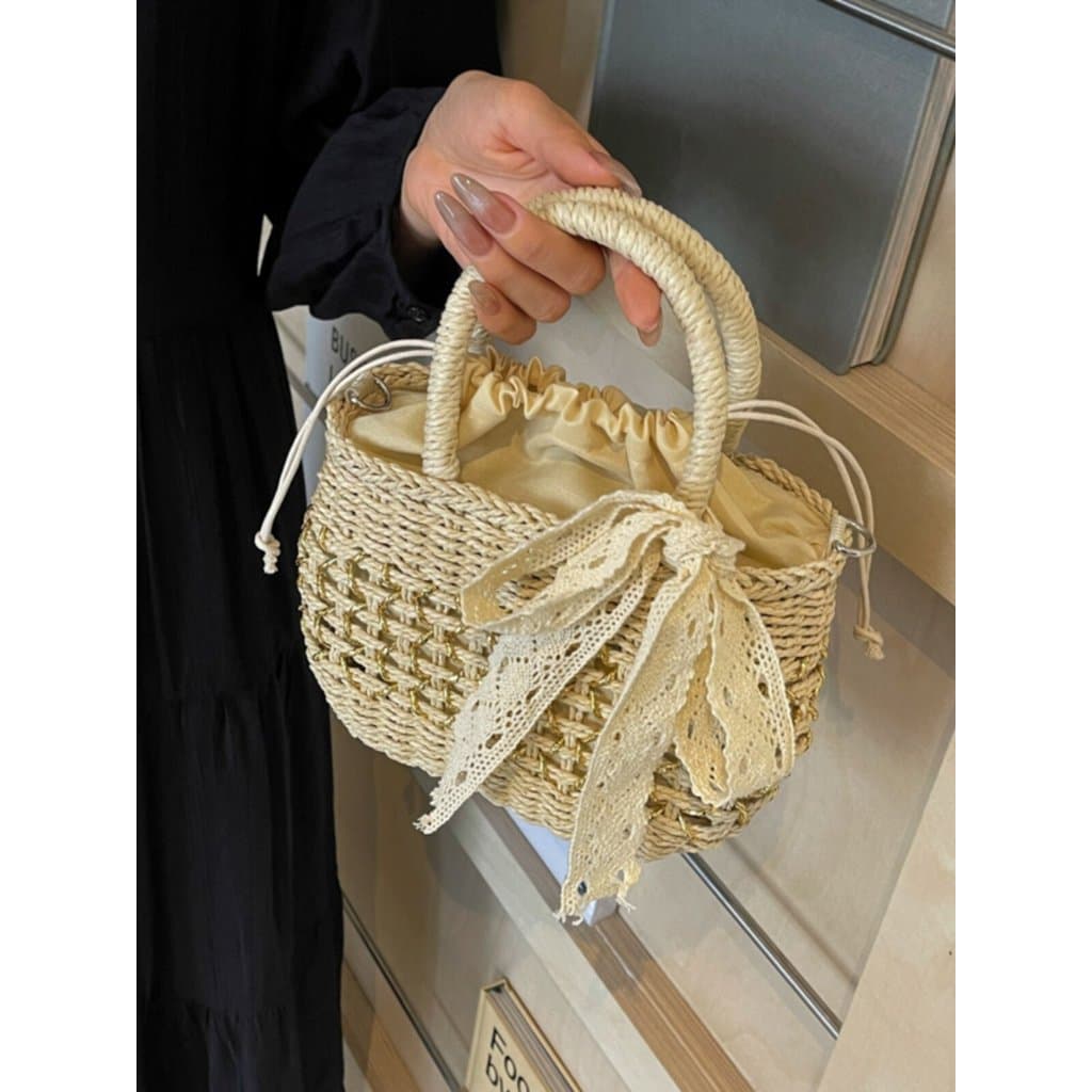 Bolsa bolsa feminina Saco de palha 2026 novo estilo moda influenciador bolsa feminina ombro saco do mensageiro feminino